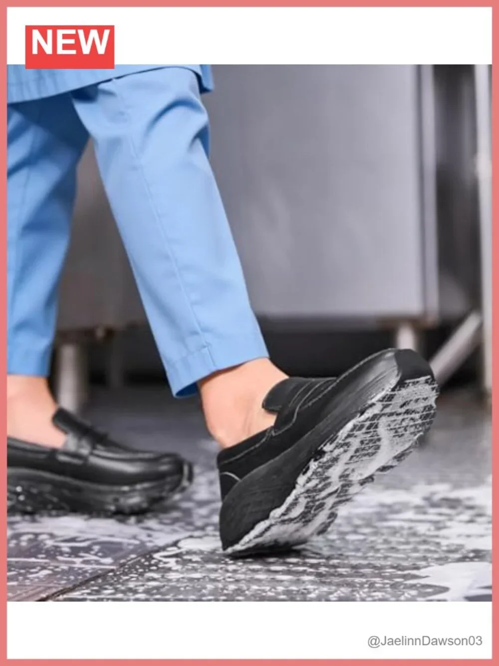 Non Slip Work Shoes Women Waterproof Slip-Resistant Loafers Comfortable